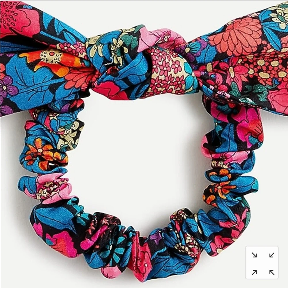 J. Crew Bow Scrunchie In Liberty® Floral Print